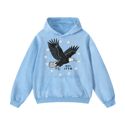 EST. 1776  Acid-Washed Hoodies（MODEL）