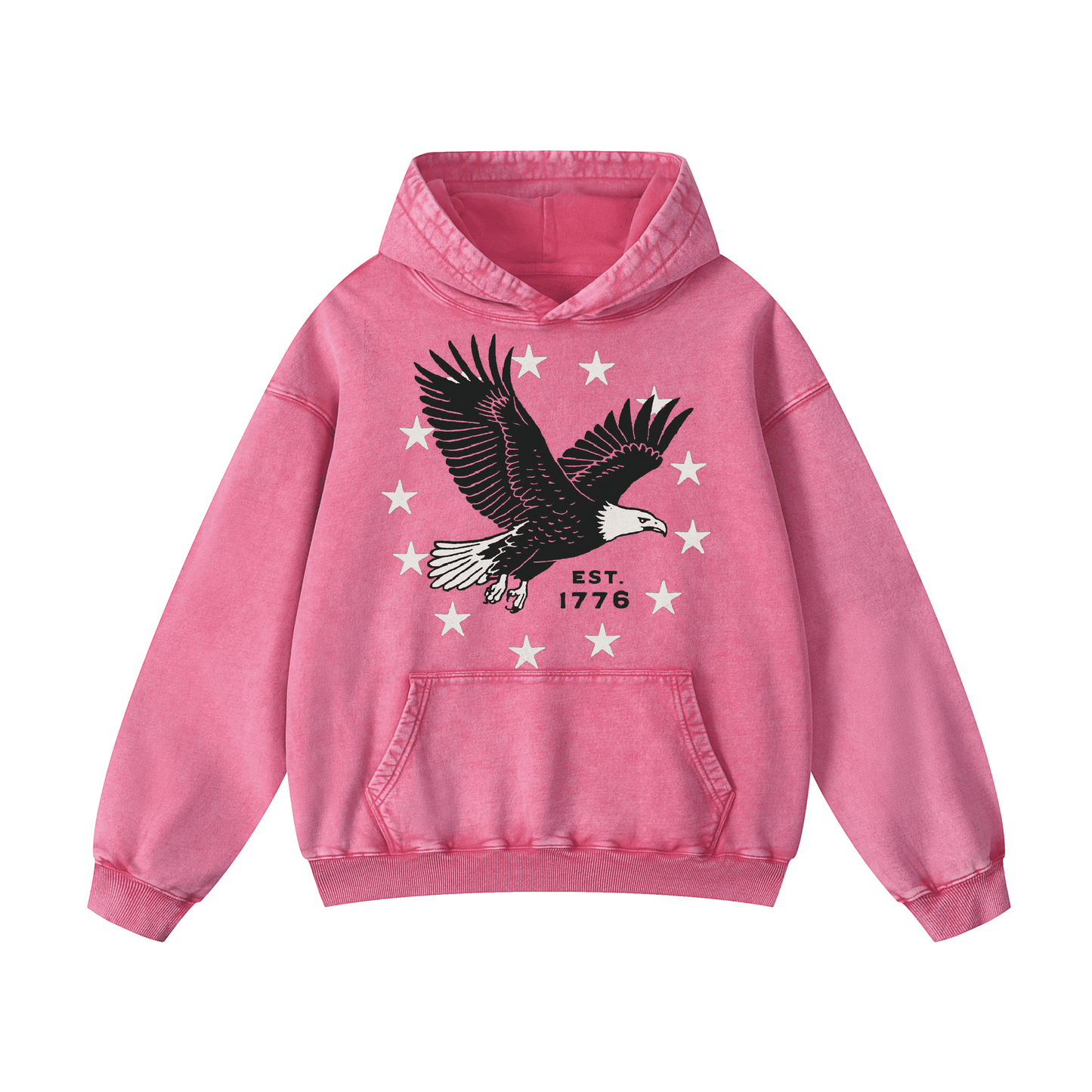 EST. 1776  Acid-Washed Hoodies（MODEL）