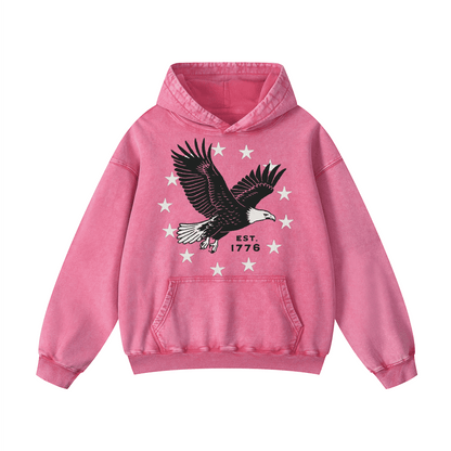 EST. 1776  Acid-Washed Hoodies（MODEL）