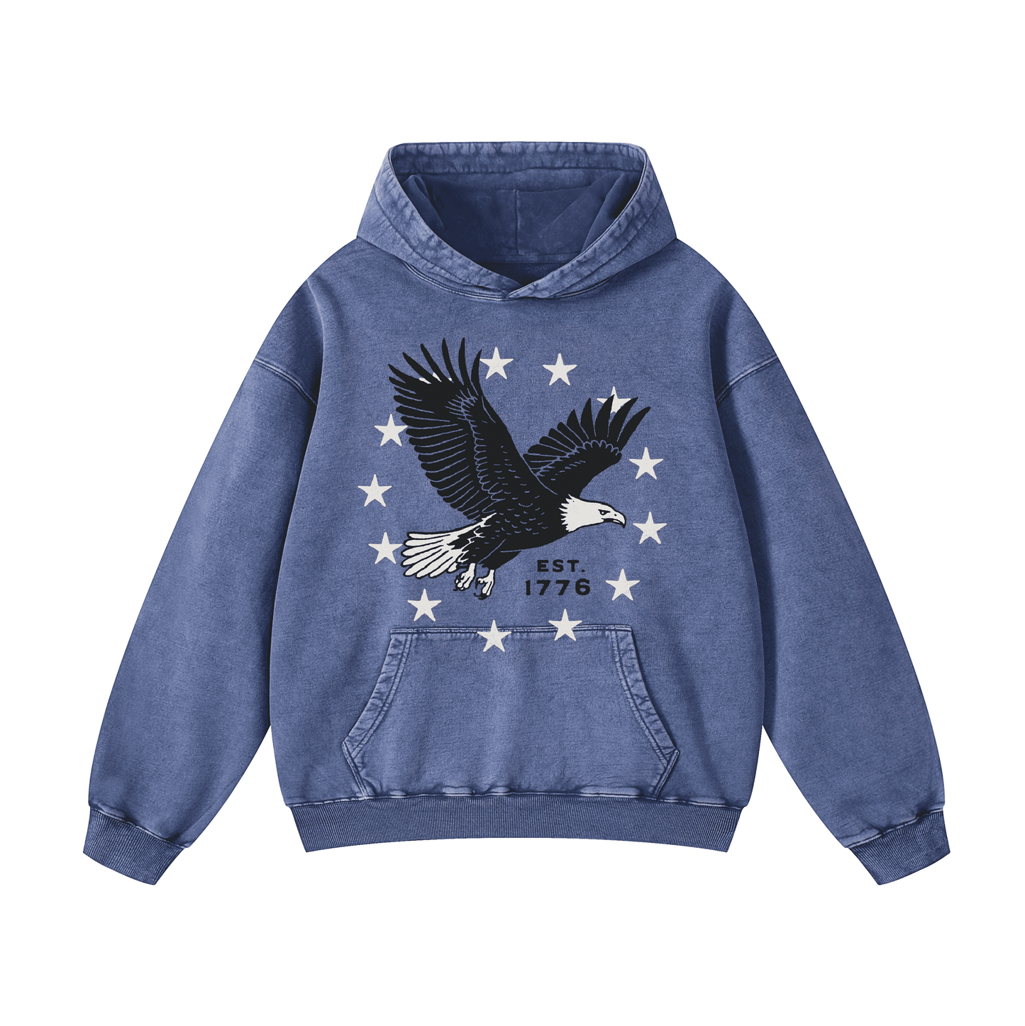 EST. 1776  Acid-Washed Hoodies（MODEL）