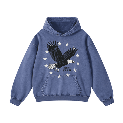 EST. 1776  Acid-Washed Hoodies（MODEL）