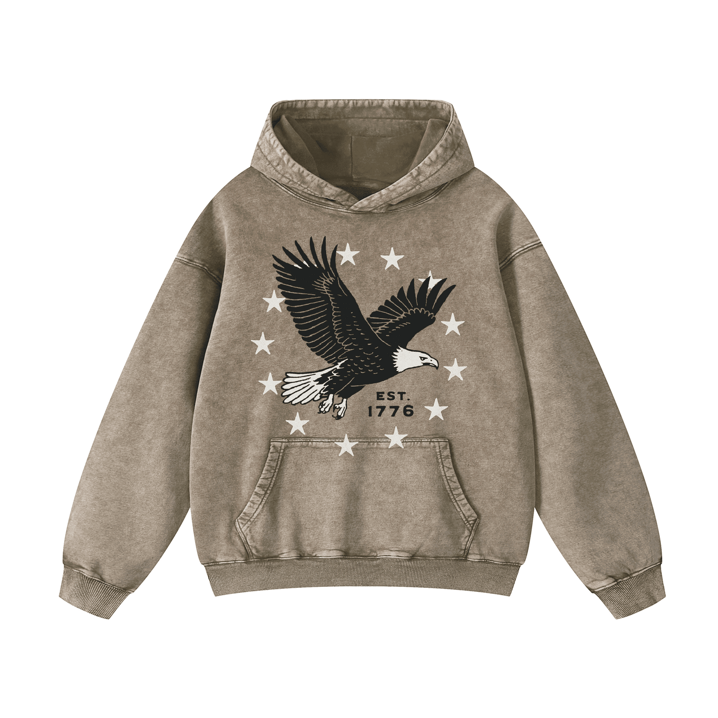 EST. 1776  Acid-Washed Hoodies（MODEL）