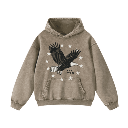 EST. 1776  Acid-Washed Hoodies（MODEL）
