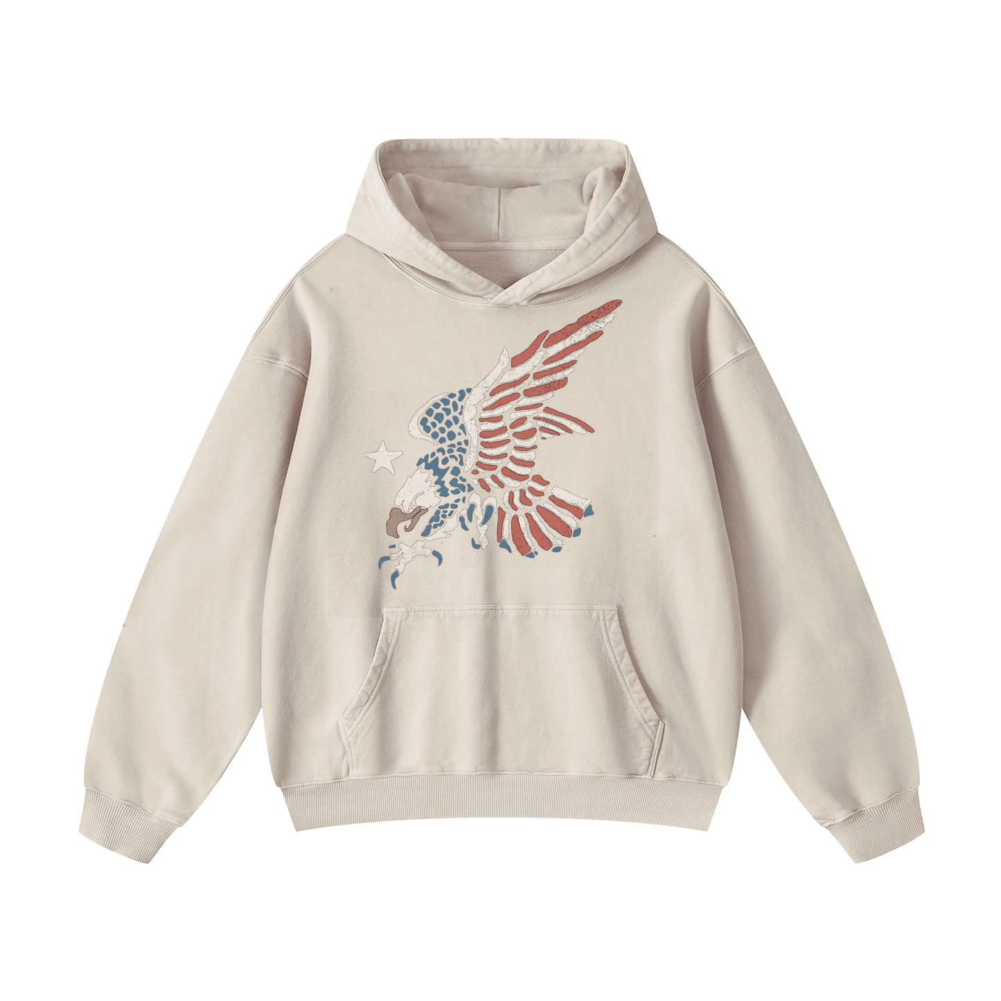 AMERIC , LAND OF THE FREE Acid-Washed Hoodies