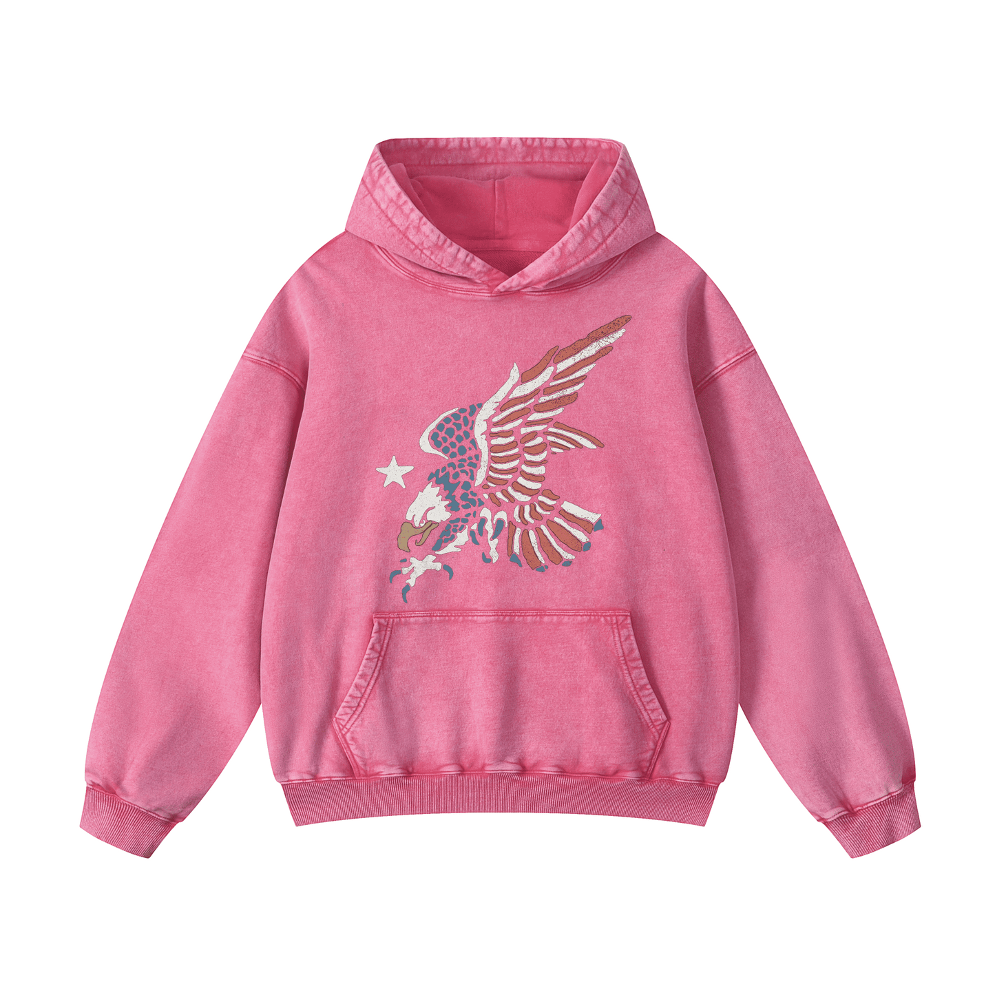 AMERIC , LAND OF THE FREE Acid-Washed Hoodies