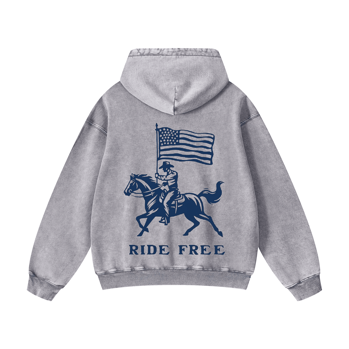 RIDE FREE Acid-Washed Hoodies
