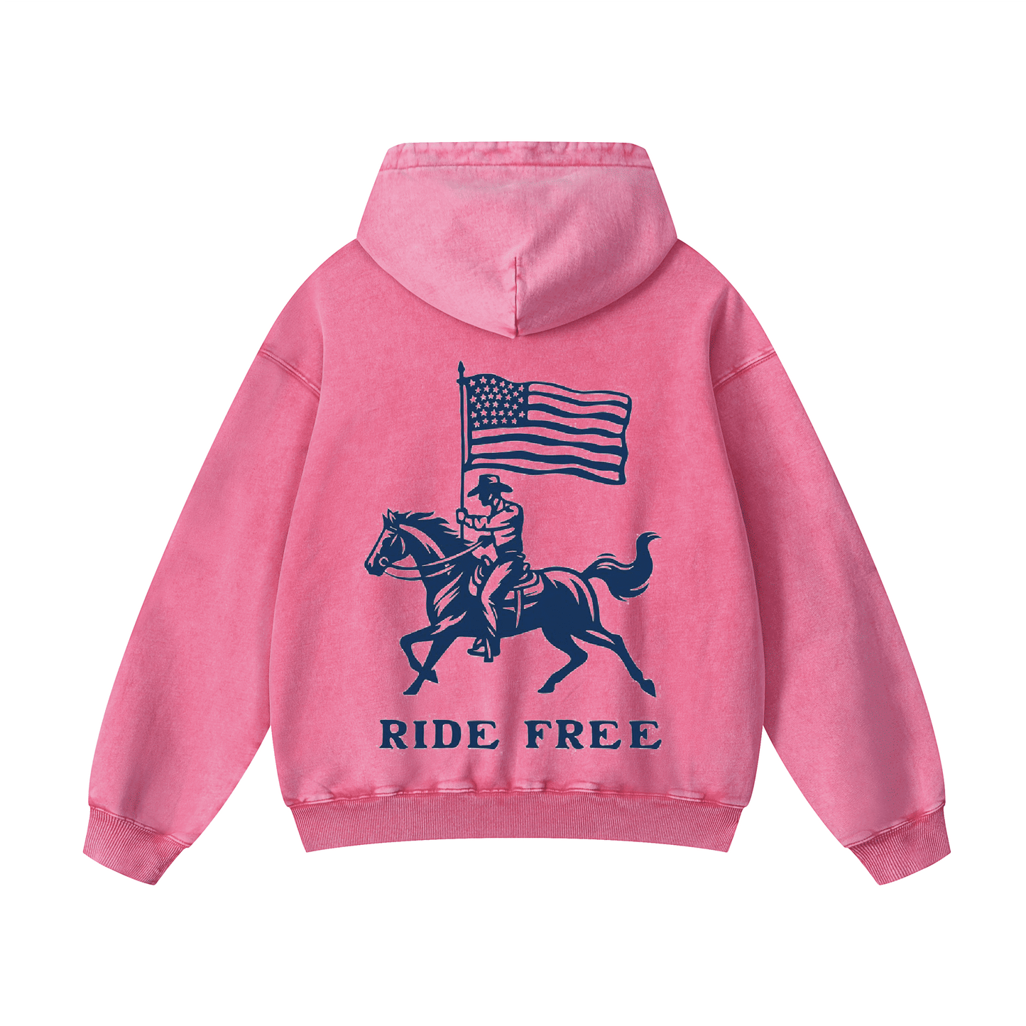 RIDE FREE Acid-Washed Hoodies