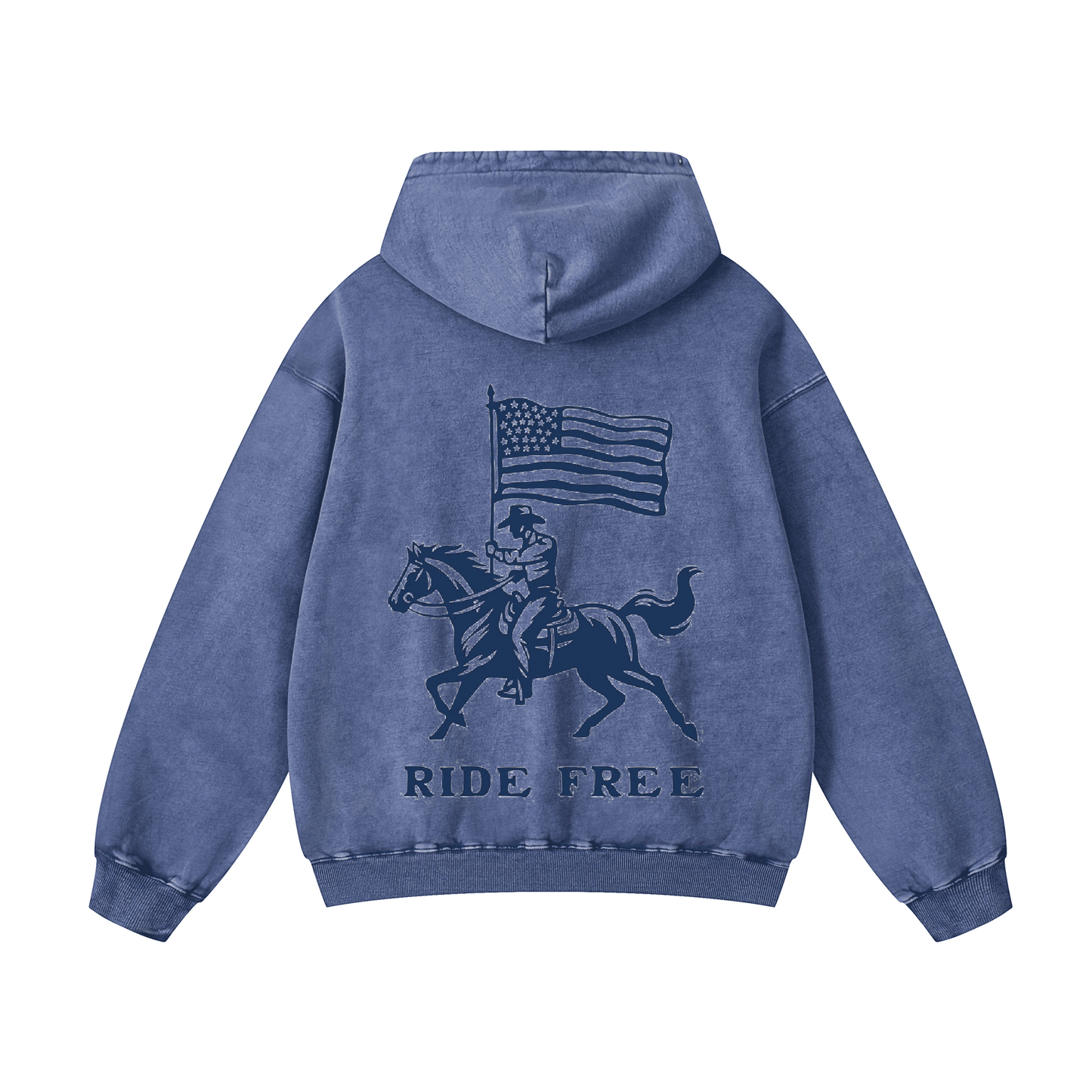 RIDE FREE Acid-Washed Hoodies