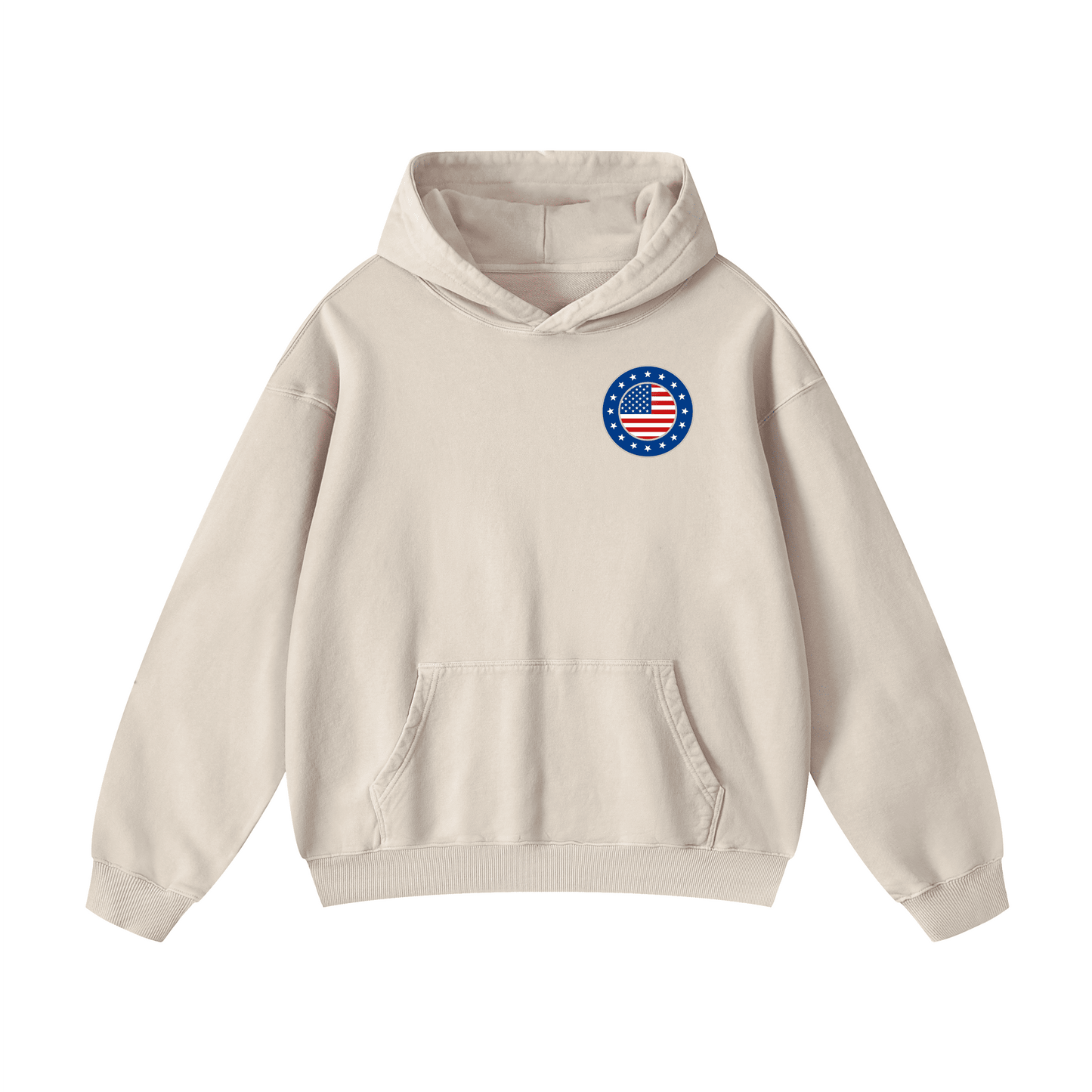 "BORN IN THE USA" Acid-Washed Hoodies