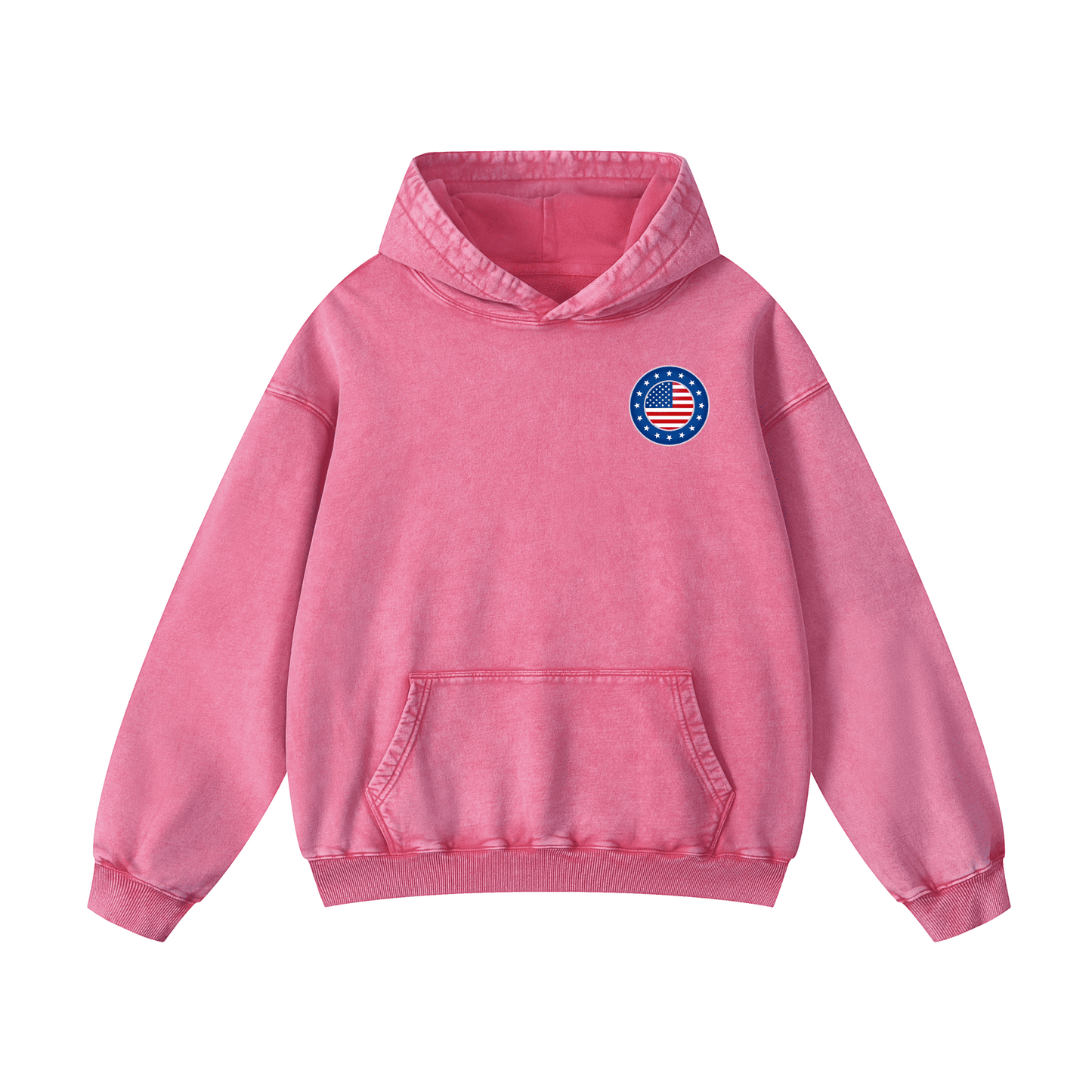 "BORN IN THE USA" Acid-Washed Hoodies