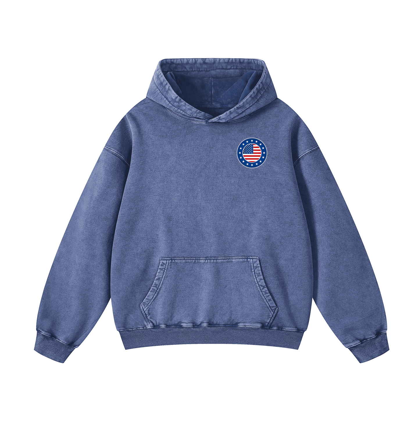 "BORN IN THE USA" Acid-Washed Hoodies