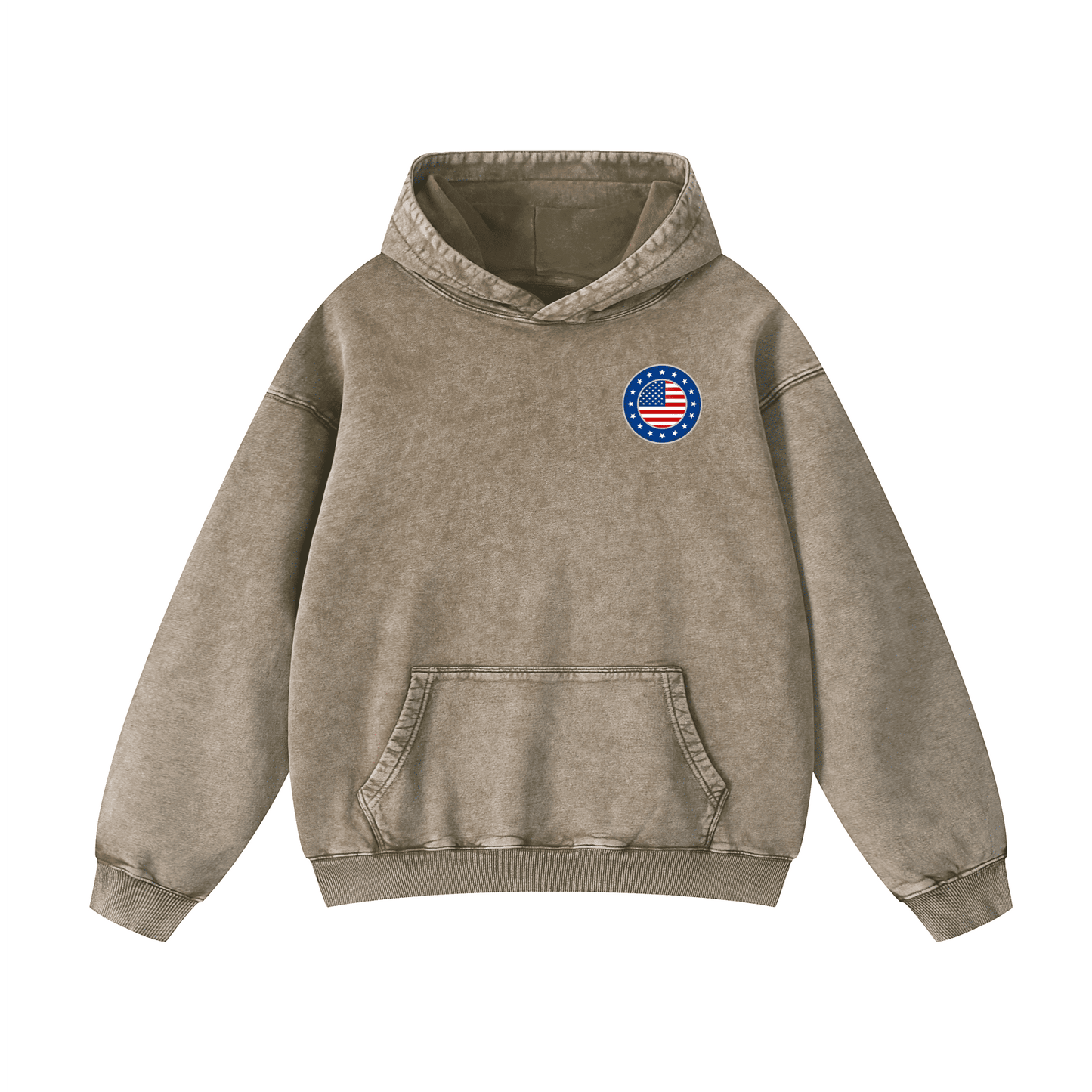 "BORN IN THE USA" Acid-Washed Hoodies
