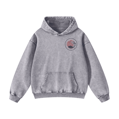 "FROM SEA TO SHINING SEA" Acid-Washed Hoodies