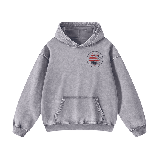 "FROM SEA TO SHINING SEA" Acid-Washed Hoodies