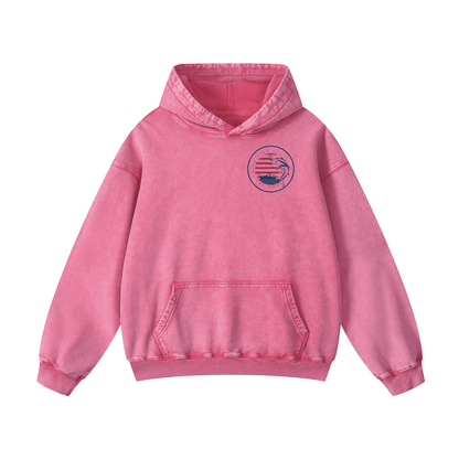 "FROM SEA TO SHINING SEA" Acid-Washed Hoodies