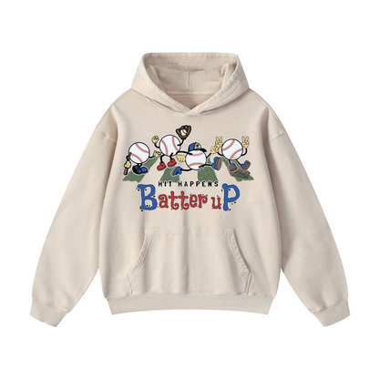Batter up Oversized Hoodies