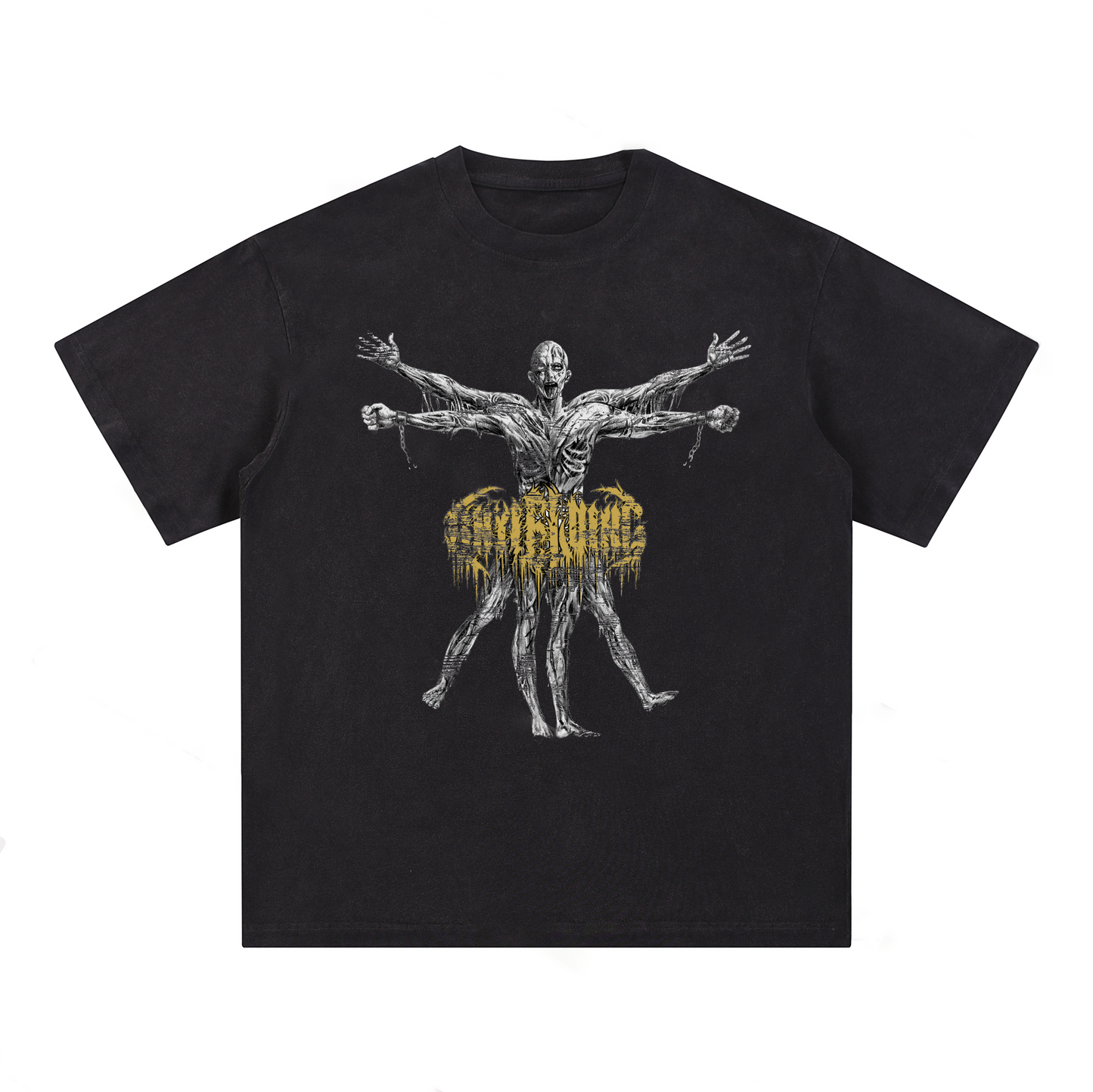 Uomo vitruviano  Acid Wash Oversized T-Shirt