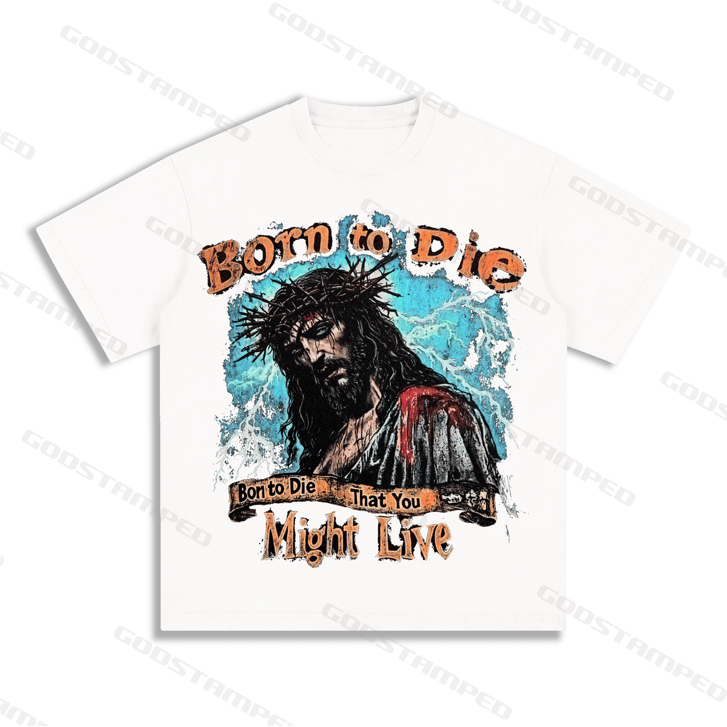 "JESUS" Style Short-Sleeved T-Shirt