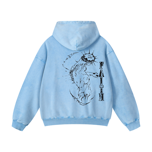 Snowflake Heavy Hoodies - JESUS-FAITH