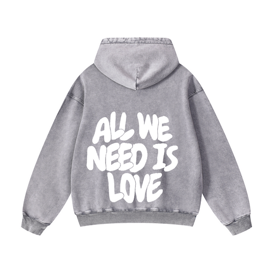 ”ALL WE NEED IS LOVE - Cupid“ Snowflake Hoodie