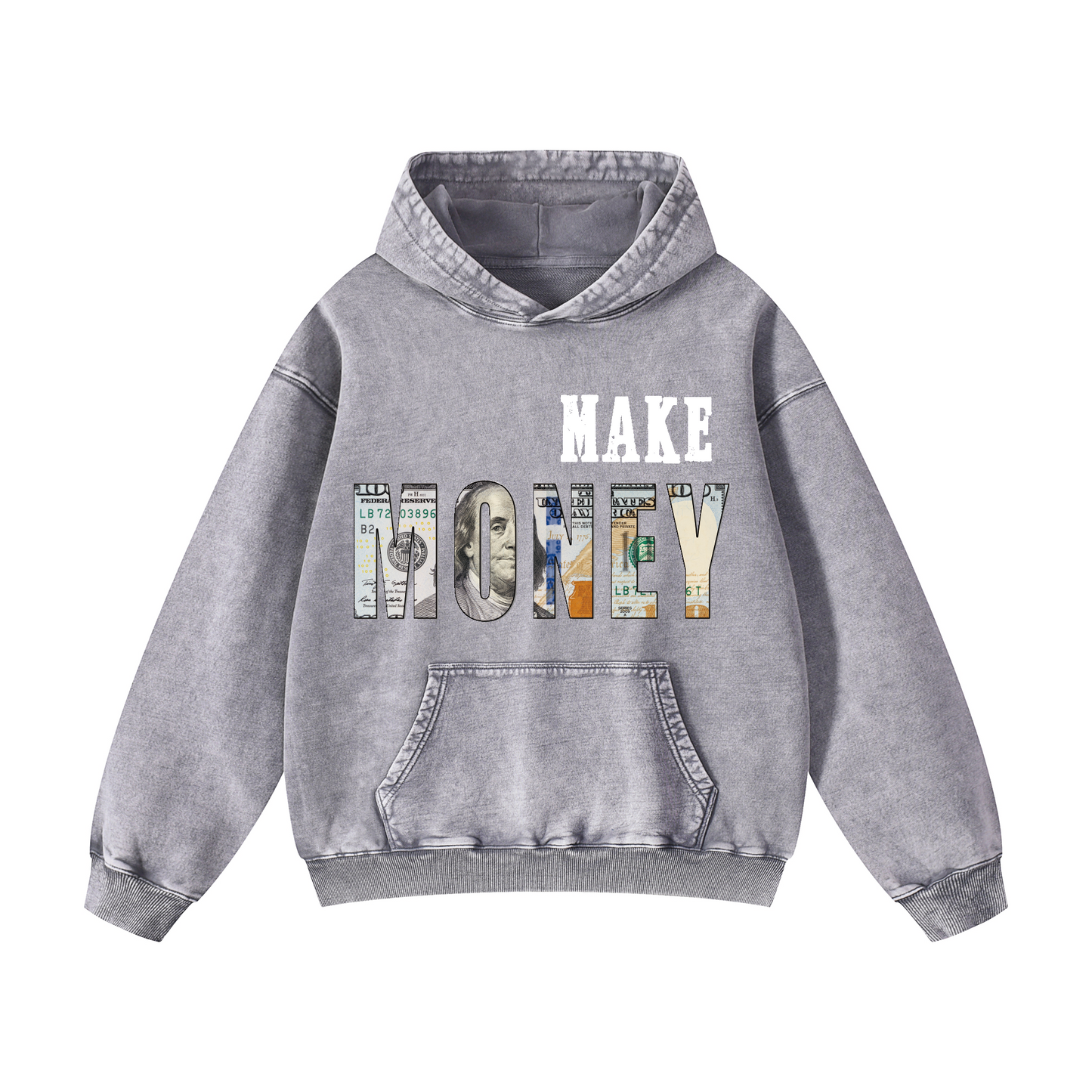 Snowflake Hoodie - “MAKE MONEY"