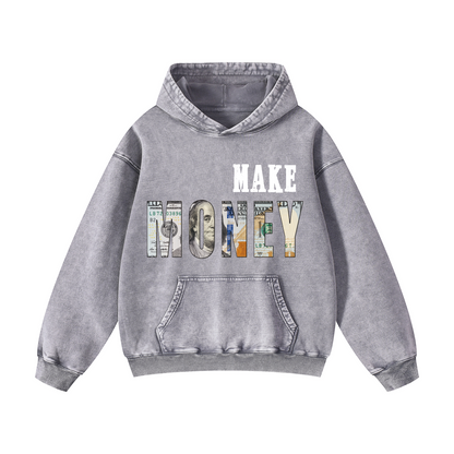 Snowflake Hoodie - “MAKE MONEY"
