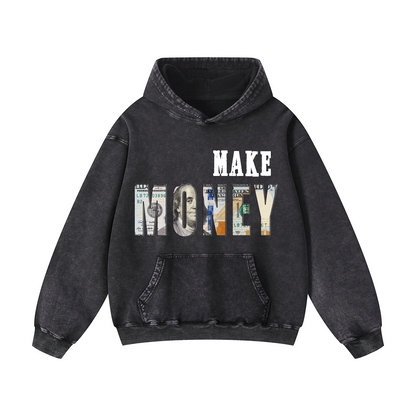Snowflake Hoodie - “MAKE MONEY"