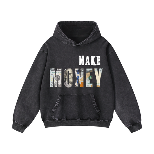 Snowflake Hoodie - “MAKE MONEY"