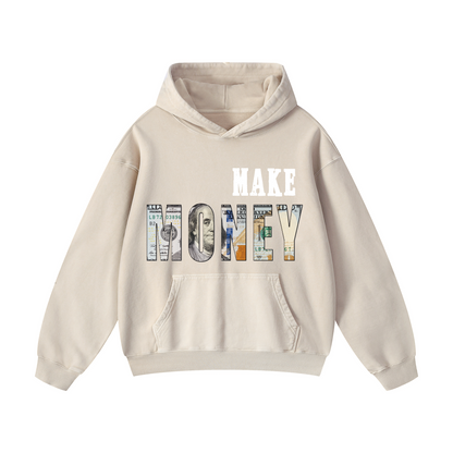 Snowflake Hoodie - “MAKE MONEY"