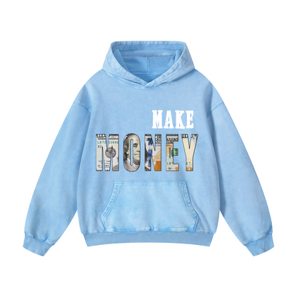 Snowflake Hoodie - “MAKE MONEY"