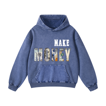 Snowflake Hoodie - “MAKE MONEY"