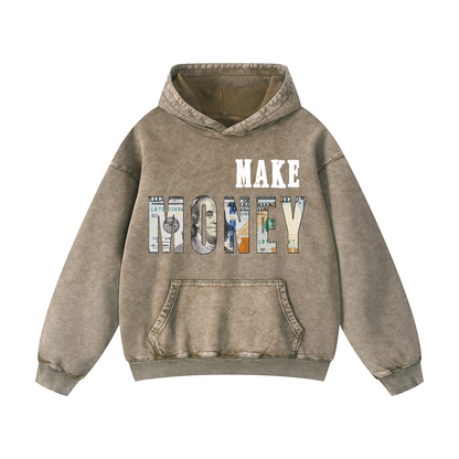 Snowflake Hoodie - “MAKE MONEY"