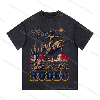 Acid Wash Unisex Short-Sleeved T-Shirts