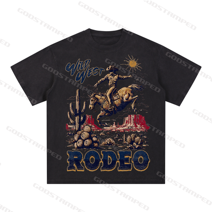 Acid Wash Unisex Short-Sleeved T-Shirts