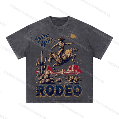 Acid Wash Unisex Short-Sleeved T-Shirts