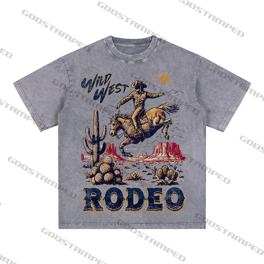 Acid Wash Unisex Short-Sleeved T-Shirts