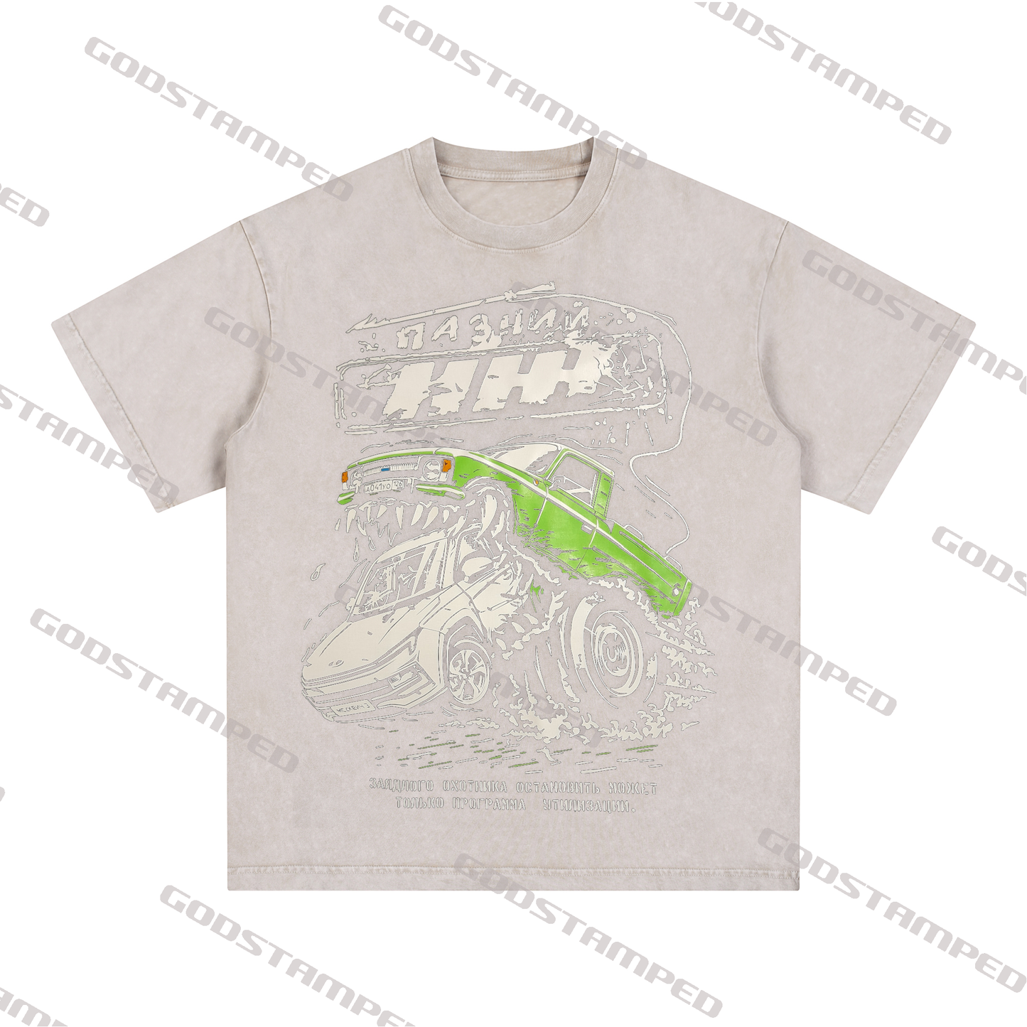 Acid Wash Unisex Short-Sleeved T-Shirts