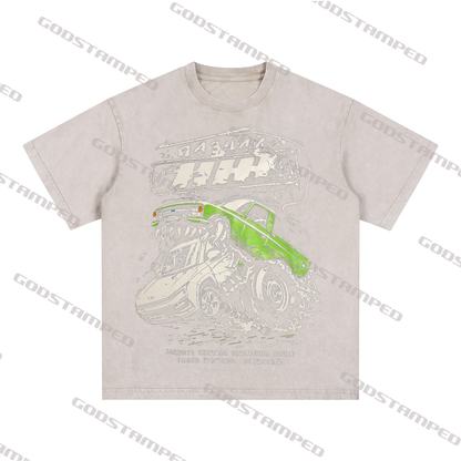 Acid Wash Unisex Short-Sleeved T-Shirts