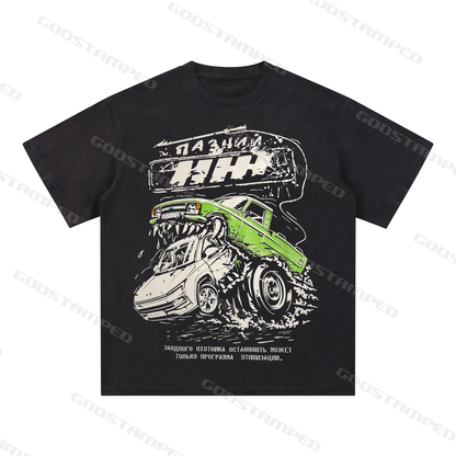 Acid Wash Unisex Short-Sleeved T-Shirts