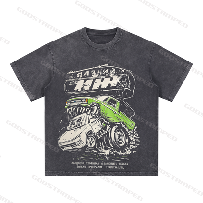 Acid Wash Unisex Short-Sleeved T-Shirts