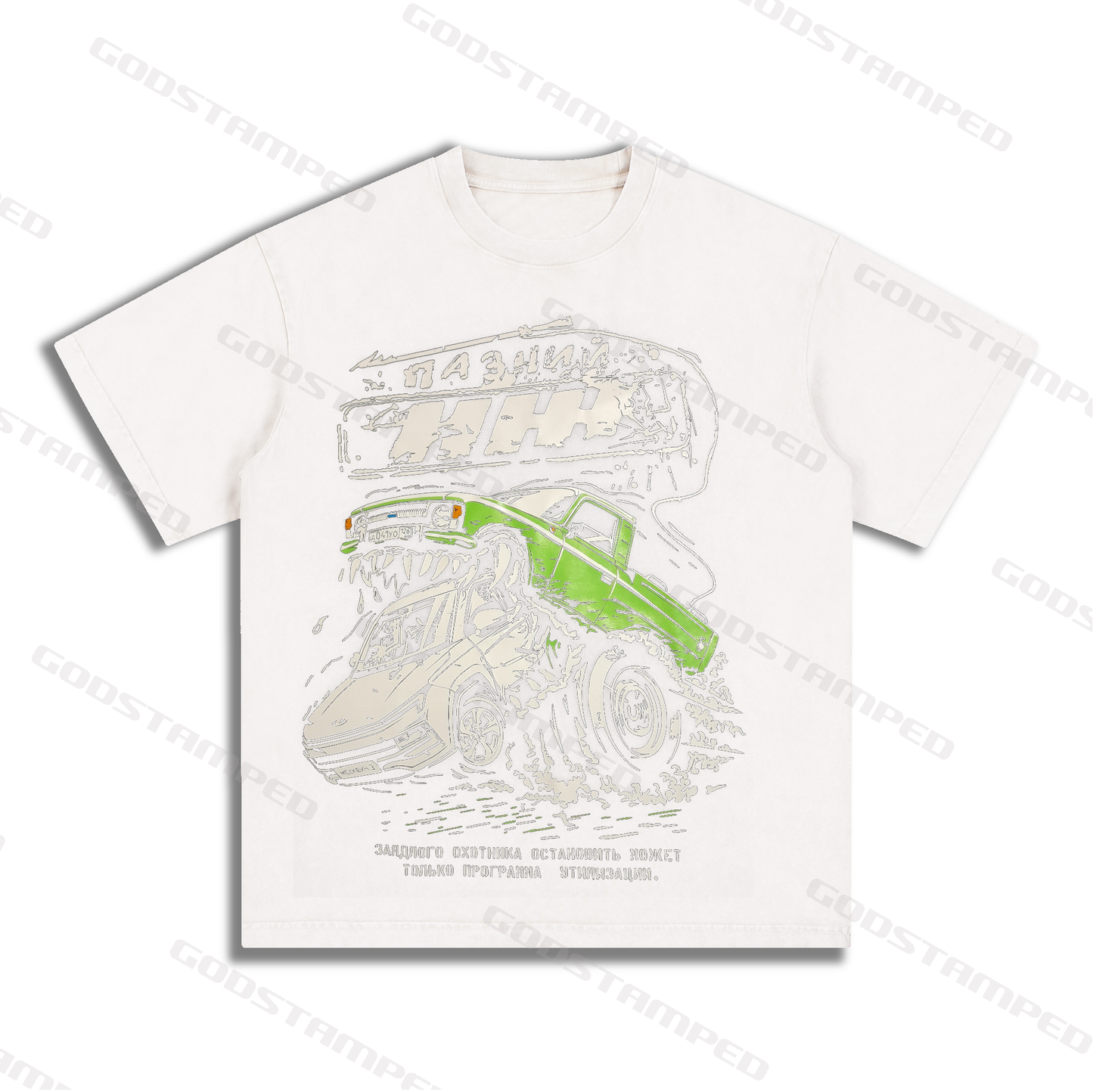 Acid Wash Unisex Short-Sleeved T-Shirts