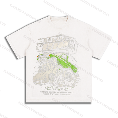 Acid Wash Unisex Short-Sleeved T-Shirts