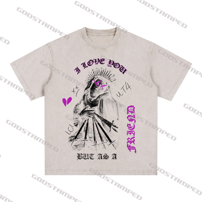 Acid Wash Unisex Short-Sleeved T-Shirts