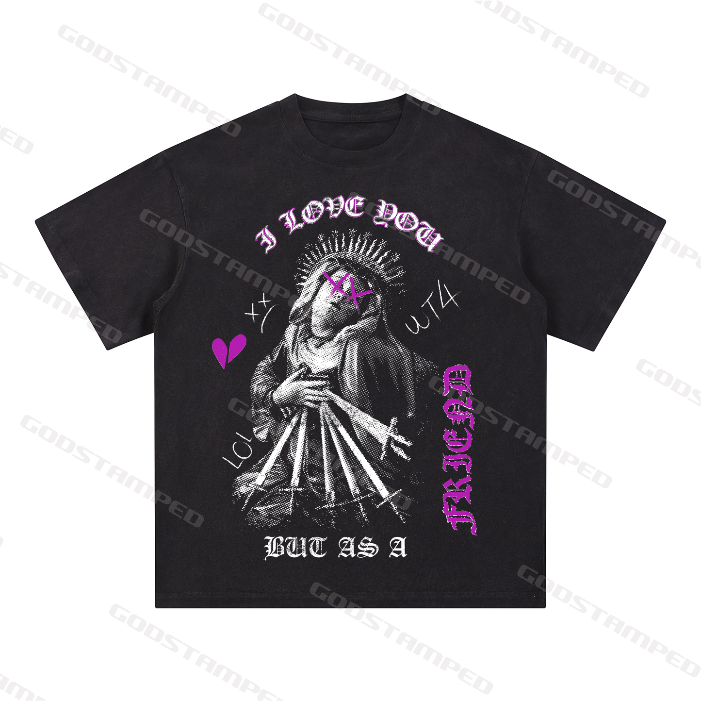 Acid Wash Unisex Short-Sleeved T-Shirts