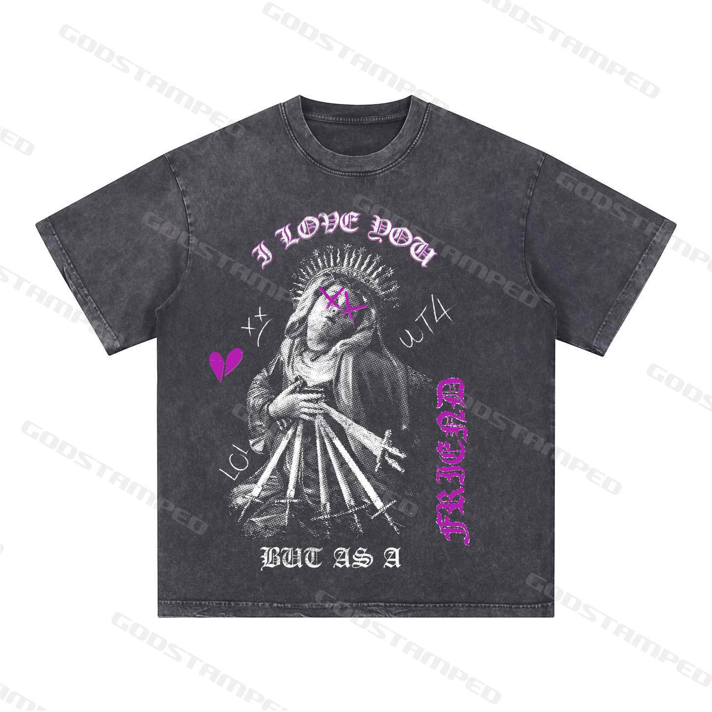 Acid Wash Unisex Short-Sleeved T-Shirts