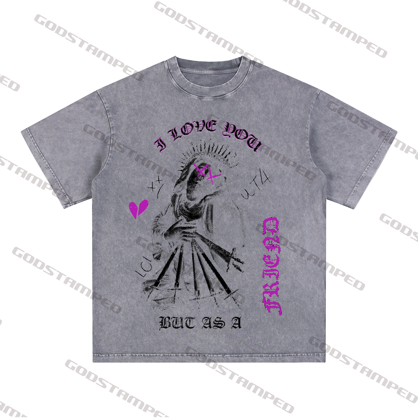 Acid Wash Unisex Short-Sleeved T-Shirts