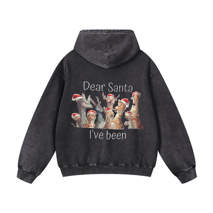 Dear Santa I've been Feral Hoodie