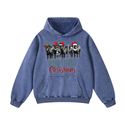 HERD IT WAS  Christmas Hoodie