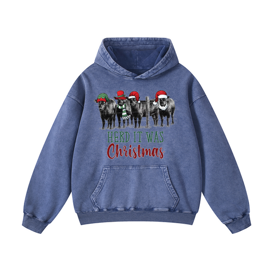 HERD IT WAS  Christmas Hoodie