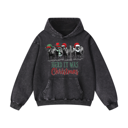 HERD IT WAS  Christmas Hoodie